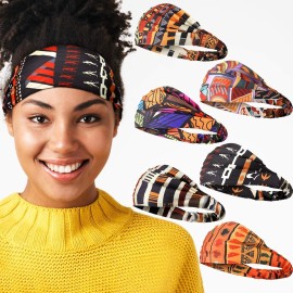 Syhood 6 Piece African Headbands Hair Accessories for Women Wide Stretchy African Print Elastic Hair Bands Vintage Yoga Headpiece Boho Sports Wrap(Novelty Style) Syhood 6 Piece African Headbands Hair Accessories for Women Wide Stretchy African Print Elastic Hair Bands Vintage Yoga Headpiece Boho Sports Wrap(Novelty Style)