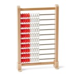 hand2mind Mini 100-Bead Wooden Rekenrek Abacus, Abacus for Kids Math, Wooden Counting Math Manipulatives, Bead Counters for Kids Math, Learn Counting and Numbers, Homeschool Supplies (Set of 1)