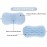 Serenity Select 2 Exfoliating Silicone Body Sponges, Double-Sided Bath or Shower Body Brush, Silicon Loofah/Built-in Sponge - Cleans & Stimulates Circulation. Christmas Stocking, Hanukkah- Blue/Gray