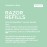 Brandless Razor Starter Kit and Refills, Designed for Body (Refills)