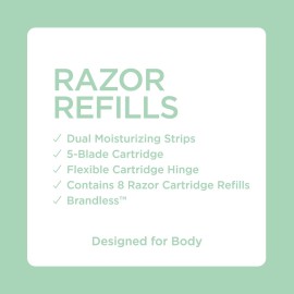 Brandless Razor Starter Kit and Refills, Designed for Body (Refills)