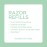Brandless Razor Starter Kit and Refills, Designed for Body (Refills)