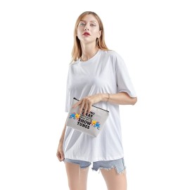 TSOTMO Warning I May Randomoly Break Out In Show Tunes Cosmetic Bag Theatre Novelty Makeup Bag Musical Theater Gift (SHOW TUNES)