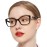 OCCI CHIARI Reading Glasses Women 1.0 Square Reader(1.0 1.5 2.0 2.5 3.0 3.5 4.0 5.0 6.0)