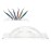 esowemsn 1PC 6 Holes Acrylic Tweezers Stand Holder Eyelash Extension Storage Rack Eyelash Tweezer Collecting Displaying Shelf Eyelashes Extension Supplies Accessories