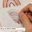 funlife 72 PCS Small Boho Rainbow Wall Decals Peel and Stick, Self Adhesive Colorful Rainbow Wall Sticker for Girls Bedroom Decor, Kids Nursery Room Decoration, 2.56 x 2.17
