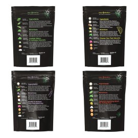 DAILY REMEDY Foot Soak Salts- Variety Pack of 4- Tea Tree Oil, Muscle Relief, Calming Lavender & Citrus Soak- For Foot Pain, Soreness, Athletes Foot, Odors, Calluses-Made In USA