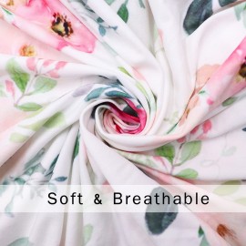 TANOFAR Baby Lounger Cover, Newborn Lounger Cover for Girls, Removable Nest Slipcover, Soft Comfortable, Machine Washable, Flower