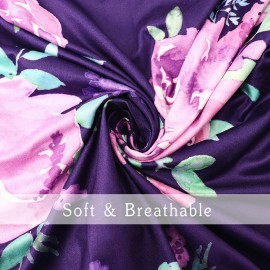 TANOFAR Baby Lounger Cover, Newborn Lounger Cover for Girls, Removable Nest Slipcover, Soft Comfortable, Machine Washable, Purple Flower