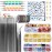 JOYJULY Nail Art Design Tools - 3D Decorations Kit with Brushes, Dotting Tools, Holographic Stickers, Nail Foil Tape, Rhinestones and Pick-Up Tweezers