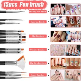 JOYJULY Nail Art Design Tools - 3D Decorations Kit with Brushes, Dotting Tools, Holographic Stickers, Nail Foil Tape, Rhinestones and Pick-Up Tweezers JOYJULY Nail Art Design Tools - 3D Decorations Kit with Brushes, Dotting Tools, Holographic Stickers, Nail Foil Tape, Rhinestones and Pick-Up Tweezers