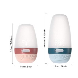 JOMIHONEY Silicone Travel Bottles, Leak Proof Squeezable Refillable Travel Accessories Toiletries Containers Travel Size Cosmetic Tube for Shampoo Lotion Soap Liquids (2-pack 1.7oz/50ml)