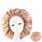 Deepth 6 Pieces Extra Large Sleep Cap Jumbo Cap Large Satin Bonnet with Comfort Elastic Band (Solid 6pack)