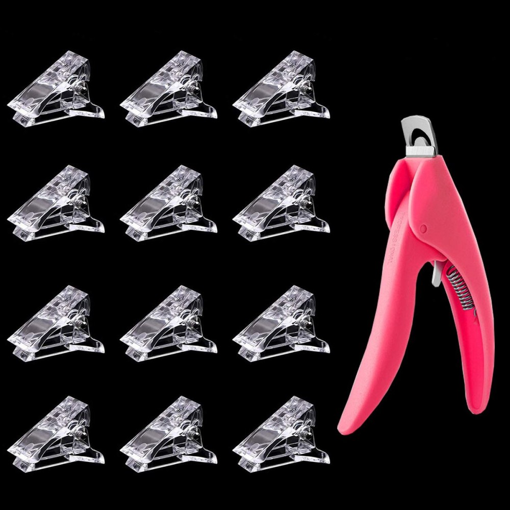 12Pcs Nail Tips Clip for Quick Building Polygel Nail Forms Nail Clips for Polygel Finger Nail Extension UV LED Builder Clamps Manicure Nail Art Tool with 1Pcs False Nail Tip Trimmer 12Pcs Nail Tips Clip for Quick Building Polygel Nail Forms Nail Clips for Polygel Finger Nail Extension UV LED Builder Clamps Manicure Nail Art Tool with 1Pcs False Nail Tip Trimmer