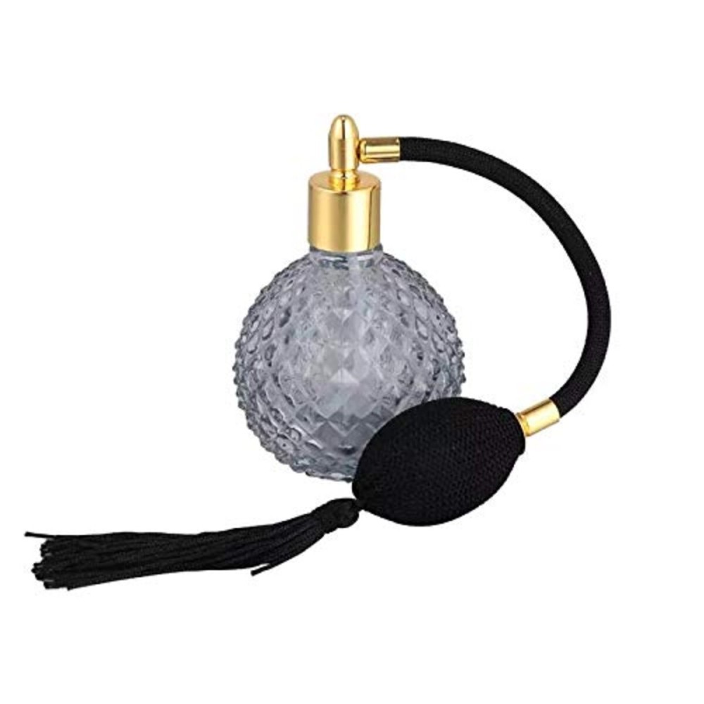 Topvane 100ml Crystal Perfume Bottle Long Spray Tassels Atomizer Pump Refillable Glass Bottles NO.1. (black)