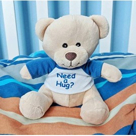 Hug-a-BooBoo Super Cute and Cuddly 6 Inch Plush Mini Teddy Bear from with Need a Hug? Message T-Shirt. Great for Gift, Gift Basket