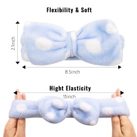 Araluky 3 Pack Bow Hair Band ,Soft Makeup Facial Dot Headband Women Girls Spa Microfiber Cute Turban Headband Bowknot Bow Skincare Terry Cloth Fuzzy Headbands for Washing Face Shower Bath Hair Band Araluky 3 Pack Bow Hair Band ,Soft Makeup Facial Dot Headband Women Girls Spa Microfiber Cute Turban Headband Bowknot Bow Skincare Terry Cloth Fuzzy Headbands for Washing Face Shower Bath Hair Band