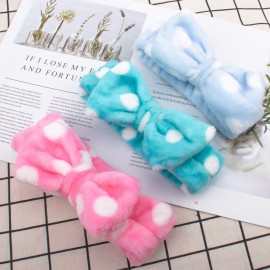 Araluky 3 Pack Bow Hair Band ,Soft Makeup Facial Dot Headband Women Girls Spa Microfiber Cute Turban Headband Bowknot Bow Skincare Terry Cloth Fuzzy Headbands for Washing Face Shower Bath Hair Band Araluky 3 Pack Bow Hair Band ,Soft Makeup Facial Dot Headband Women Girls Spa Microfiber Cute Turban Headband Bowknot Bow Skincare Terry Cloth Fuzzy Headbands for Washing Face Shower Bath Hair Band