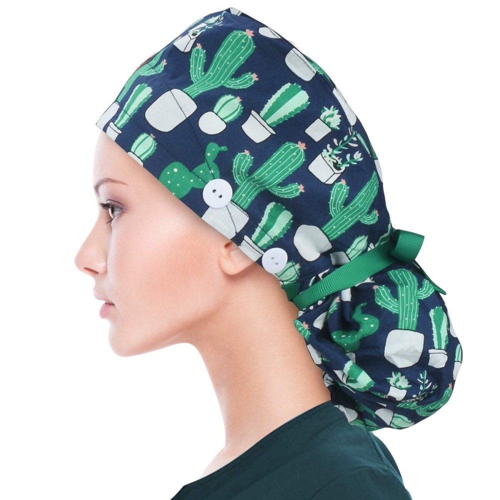 ABAMERICA Ponytail Scrub Caps for Women Surgical Caps Nurse Hat with Functional Ponytail Holder for Long Hair, Single or Satin-Lined ABAMERICA Ponytail Scrub Caps for Women Surgical Caps Nurse Hat with Functional Ponytail Holder for Long Hair, Single or Satin-Lined