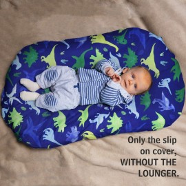 TANOFAR Baby Lounger Cover, Newborn Lounger Cover for Boys, Removable Nest Slipcover, Soft Comfortable, Machine Washable, Dinosaurs