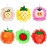 6 Pieces Cute Fruit Bath Shower Sponge Loofahs Mesh Pouf Shower Ball Colorful Cartoon Body Scrubber Balls Shower Mesh for Adults
