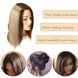 Clip in Remy Hair Piece Human Hair Invisible Hairpin Hairpiece for Women with Thinning Hair Bald Patch 12 inch Hair Cushion Straight Remy Hair for Adding Volume 1 piece Lightweight Ash Blonde 24 Clip in Remy Hair Piece Human Hair Invisible Hairpin Hairpiece for Women with Thinning Hair Bald Patch 12 inch Hair Cushion Straight Remy Hair for Adding Volume 1 piece Lightweight Ash Blonde 24