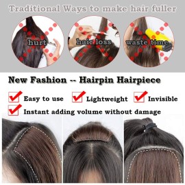 Clip in Remy Hair Piece Human Hair Invisible Hairpin Hairpiece for Women with Thinning Hair Bald Patch 12 inch Hair Cushion Straight Remy Hair for Adding Volume 1 piece Lightweight Ash Blonde 24 Clip in Remy Hair Piece Human Hair Invisible Hairpin Hairpiece for Women with Thinning Hair Bald Patch 12 inch Hair Cushion Straight Remy Hair for Adding Volume 1 piece Lightweight Ash Blonde 24