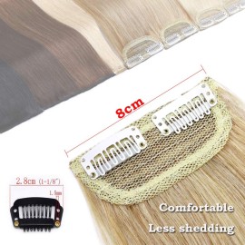 Clip in Remy Hair Piece Human Hair Invisible Hairpin Hairpiece for Women with Thinning Hair Bald Patch 12 inch Hair Cushion Straight Remy Hair for Adding Volume 1 piece Lightweight Ash Blonde 24 Clip in Remy Hair Piece Human Hair Invisible Hairpin Hairpiece for Women with Thinning Hair Bald Patch 12 inch Hair Cushion Straight Remy Hair for Adding Volume 1 piece Lightweight Ash Blonde 24