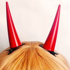 Anime Power Horns Hair Clips Devil Horn PVC Cosplay Props Red PVC Headwear Barrettes Unisex Hair Accessory Halloween Anime Power Horns Hair Clips Devil Horn PVC Cosplay Props Red PVC Headwear Barrettes Unisex Hair Accessory Halloween