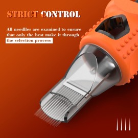 INKin Tattoo Cartridge Needles Assorted Mixed 80Pcs with Soft Silicone 12 Standard Round Shaders 3RS 5RS 7RS 9RS 14RS 0.35mm Disposable Tattoo Needles with Safety Membrane for Tattoo Machine INKin Tattoo Cartridge Needles Assorted Mixed 80Pcs with Soft Silicone 12 Standard Round Shaders 3RS 5RS 7RS 9RS 14RS 0.35mm Disposable Tattoo Needles with Safety Membrane for Tattoo Machine