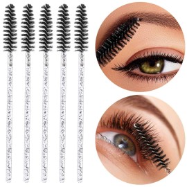 Tbestmax 500 Disposable Mascara Wands Eyelash Brush Spoolies for Eyebrow Eye Lash Extension Colorful