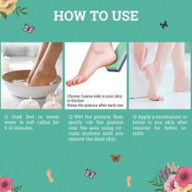 Maccibelle Salon Foot Pumice and Scrubber for Feet and Heels Callus and Dead Skins, Safely and Easily Eliminate Callus and Rough Heels (Pack of 1)