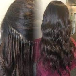 Prolinks- 500 pcs Premium Silicone Lined Copper Micro Rings Beads Tubes For I-Tip Hair Extensions (Brown- 3.4 mm)