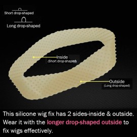 FRX Transparent Silicone Non Slip Wig Grip Headbands for Women, Comfort Elastic Wig Grip Headband to Hold Wigs Frontal Sports and Yoga (Brown Transparent) FRX Transparent Silicone Non Slip Wig Grip Headbands for Women, Comfort Elastic Wig Grip Headband to Hold Wigs Frontal Sports and Yoga (Brown Transparent)