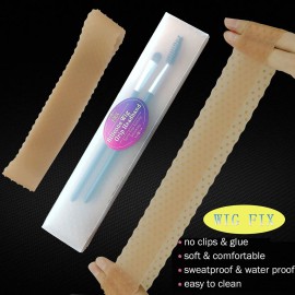 FRX Transparent Silicone Non Slip Wig Grip Headbands for Women, Comfort Elastic Wig Grip Headband to Hold Wigs Frontal Sports and Yoga (Brown Transparent) FRX Transparent Silicone Non Slip Wig Grip Headbands for Women, Comfort Elastic Wig Grip Headband to Hold Wigs Frontal Sports and Yoga (Brown Transparent)