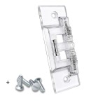 Light Switch Guard, ILIVABLE Child Proof Wall Switch Plate Protects Your Lights or Circuits from being Accidentally Turned On or Off by Children and Adults (Clear, 2 Pack)