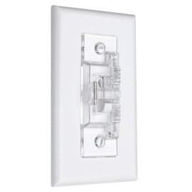 Light Switch Guard, ILIVABLE Child Proof Wall Switch Plate Protects Your Lights or Circuits from being Accidentally Turned On or Off by Children and Adults (Clear, 2 Pack)