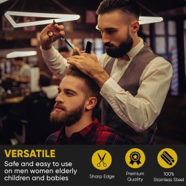 Professional Hair Cutting Scissors - Krisp Shave Japanese Stainless Steel Salon Barber Scissor (7 Inch) - Shears for Men\'s Beard Mustache Women Kids Pets Haircut All Purpose Shear, KSP-786 Professional Hair Cutting Scissors - Krisp Shave Japanese Stainless Steel Salon Barber Scissor (7 Inch) - Shears for Men\'s Beard Mustache Women Kids Pets Haircut All Purpose Shear, KSP-786
