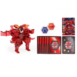 Bakugan GeoForge Dragonoid, 7-in-1 Includes Exclusive True Metal Dragonoid and 6 Geogan Collectibles, Kids Toys for Boys