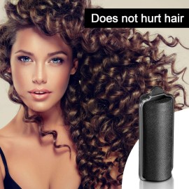 Syhood 18 Pcs Satin Rollers for Black Hair Foam Sponge Rollers Black Silk Satin Wrapped Hair Curlers for Hairdressing Styling(1.18 Inch)