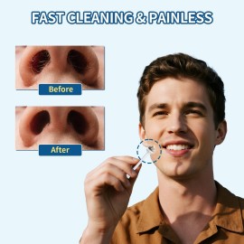 DecBlue Nose Wax Sticks - 100 Pcs Plastic Nasal Cleaning & Hair Removal Applicators for Nostril, Eyebrow Grooming for Men and Women