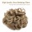 Benehair Messy Bun Scrunchie Hair Piece 32 inch DIY Wrap Around Ponytail Fluffy Pony Tail Curly Touseld Juva Bun Hairpiece Wavy Donut Synthetic Chignons for Women Light Brown to Ash Blonde 85g