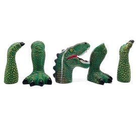 AQKILO Dinosaur Finger Puppet Set, Animals Puppet Show Theater Props, Novelty Toys Weird Stuff Gifts