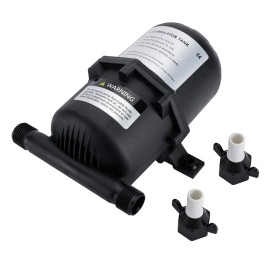 YaeMarine 0.75L 125 PSI Pre-Pressurized Accumulator Tank Pressure Storage Vessel Hold Water Under Pressure Water Pump Flow Control Internal Bladder 25oz for Boat,Marine, RV,Caravan