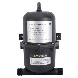 YaeMarine 0.75L 125 PSI Pre-Pressurized Accumulator Tank Pressure Storage Vessel Hold Water Under Pressure Water Pump Flow Control Internal Bladder 25oz for Boat,Marine, RV,Caravan