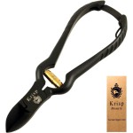 Professional Toenail Clippers for Thick Toe Nails - Heavy Duty Medical Grade Podiatry Stainless Steel Nail Clippers Cutter Trimmer Toenail Scissors for Men Seniors Podiatrist Tools (Black, 6.25 Inch)