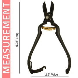 Professional Toenail Clippers for Thick Toe Nails - Heavy Duty Medical Grade Podiatry Stainless Steel Nail Clippers Cutter Trimmer Toenail Scissors for Men Seniors Podiatrist Tools (Black, 6.25 Inch)