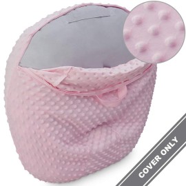 Strechy Newborn Lounger Cover, Removable and Ultra Soft Sung Fitted Baby Lounger Slipcover by BlueSnail(1 Pack,Pink)