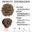 Elaine Hair Buns Hair Piece Messy Tousled Wavy Curly Scrunchies Synthetic Donut Updo Hairpieces for Women Girls (Light Reddish Brown & Pale Golden Blonde Highlights -77)