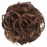 Elaine Messy Bun Hair Piece for Women, Thick Curly Hair Bun Scrunchies Synthetic Wavy Bun Hair Extensions Chignon Ponytail Updo Hairpieces (Dark Brown Tip Light Auburn -99)